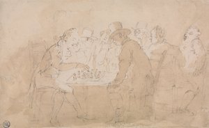 チェスプレイヤー 作： Thomas Rowlandson
